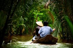 Mekong Delta riding sampan