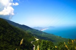 Hai Van Pass (the famous road which leads along the coastline mountains near Da Nang city) - Essential Vietnam tour