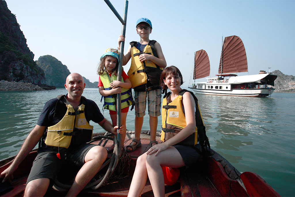 Kayaking at Ha Long Bay