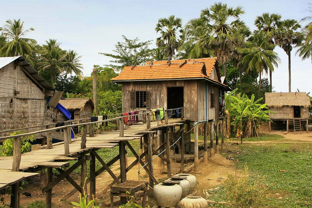House in Kratie - Highlights of Cambodia