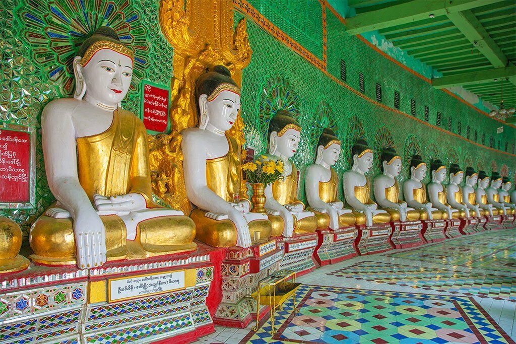 Buddha Statues at U Min Thonze (Sagaing, Mandalay) - Places to visit in Myanmar