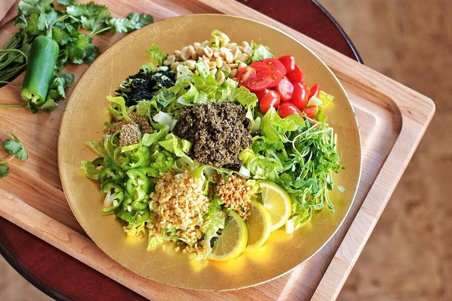 Salads are very common in Burmese cuisine