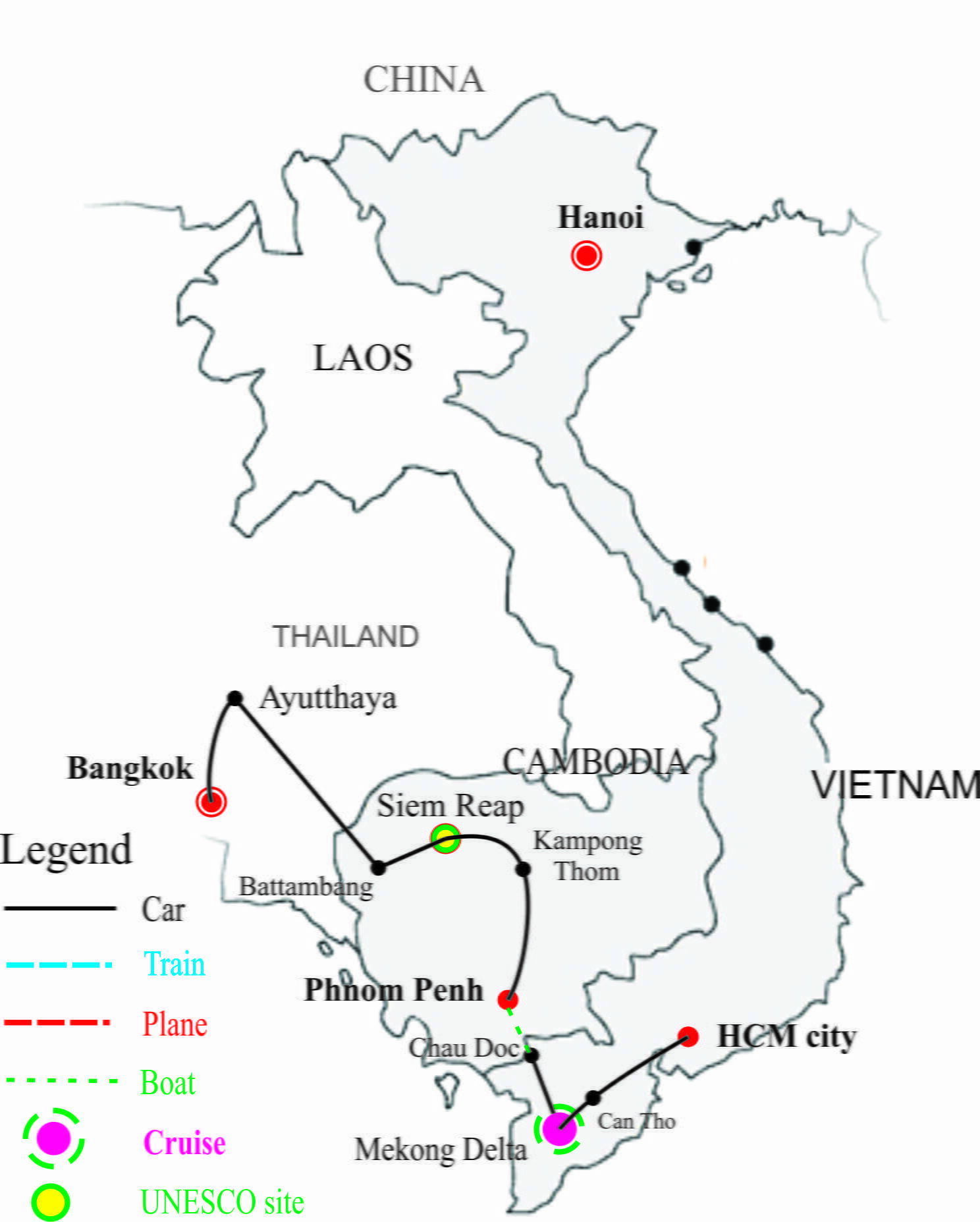Travel Thailand Cambodia And Vietnam In 15 Days Hanoi Voyages