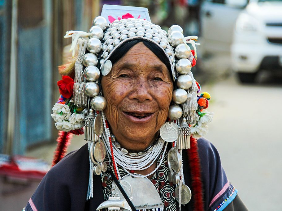 An ethnic woman in Chiang Rai Thailand