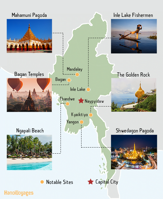 Must-see destinations in Myanmar