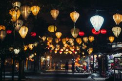 Magical colorful lanterns in Hoian
