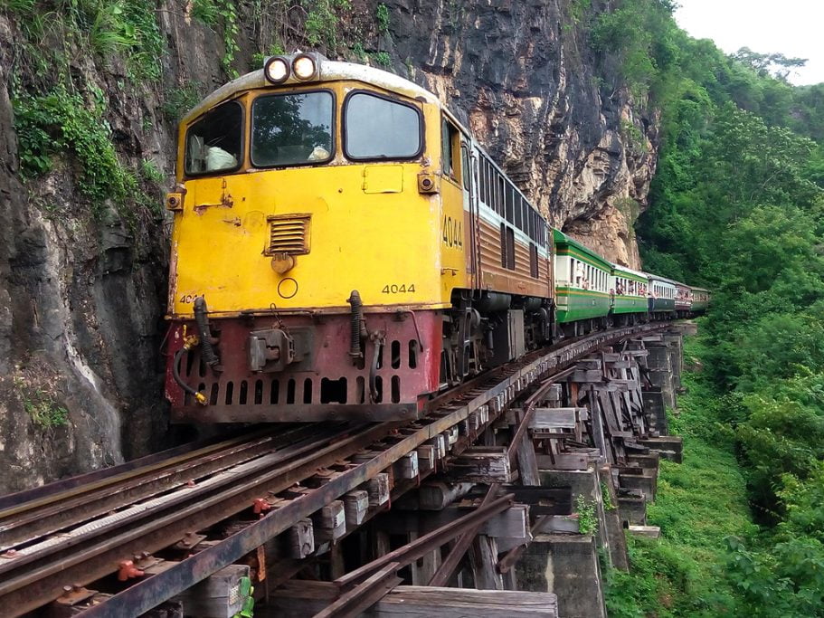 Train to Kanchanaburi - Highlights of Thailand tour