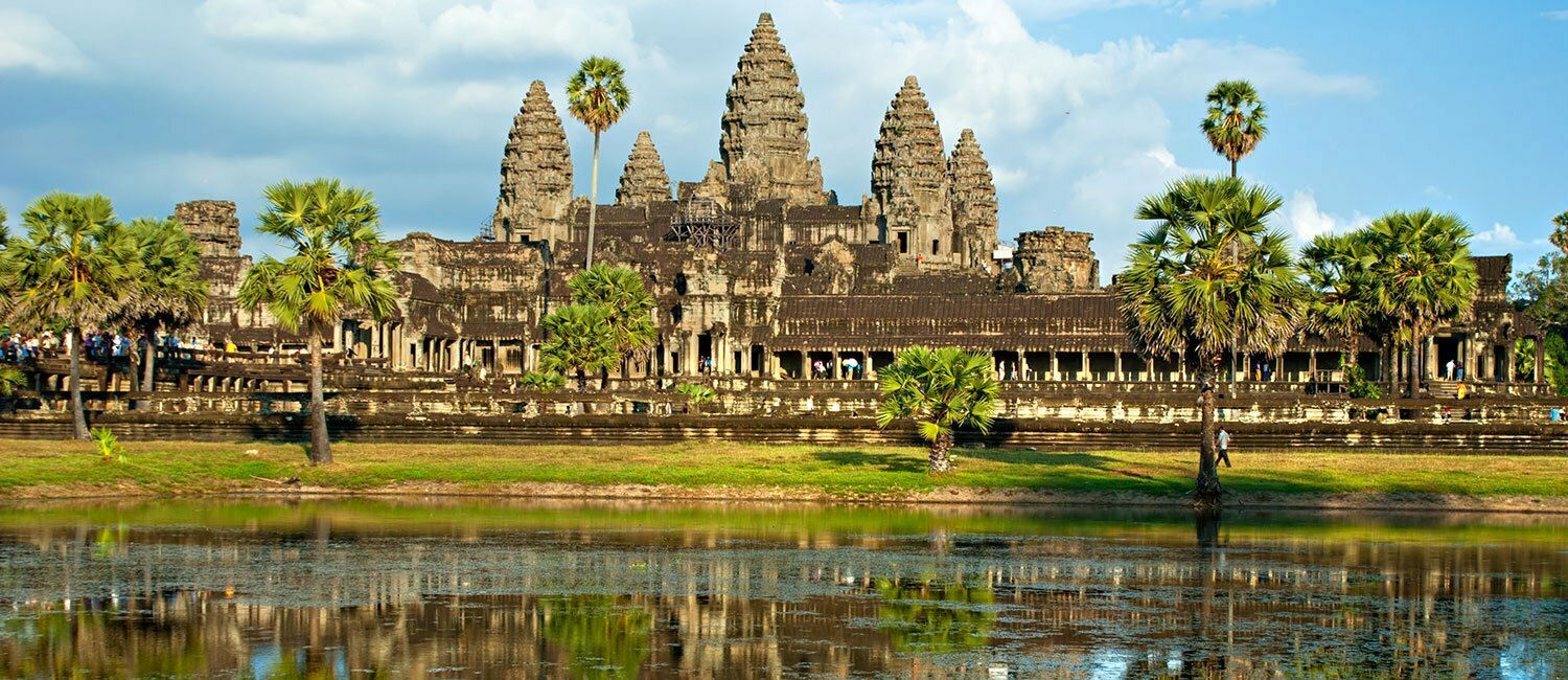 Buddhist temple of Angkor Wat in Cambodia