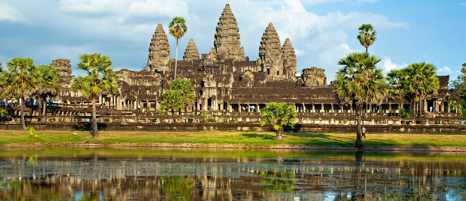 Buddhist temple of Angkor Wat in Cambodia