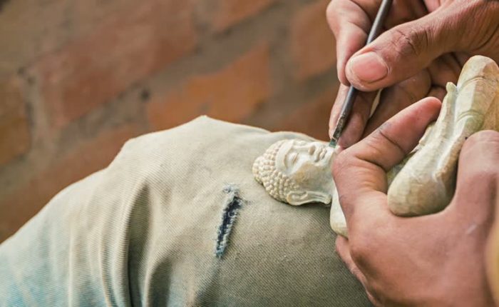 Stone Crafting in Siem Reap, Cambodia