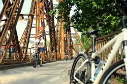 Hanoi is a friendly city to bike around.