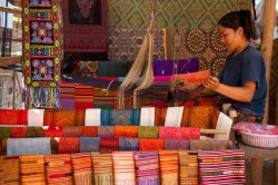 Visit Ban Xang Hai Village producing local silk products - Vietnam-Laos-Cambodia tour with Hanoi Voyages