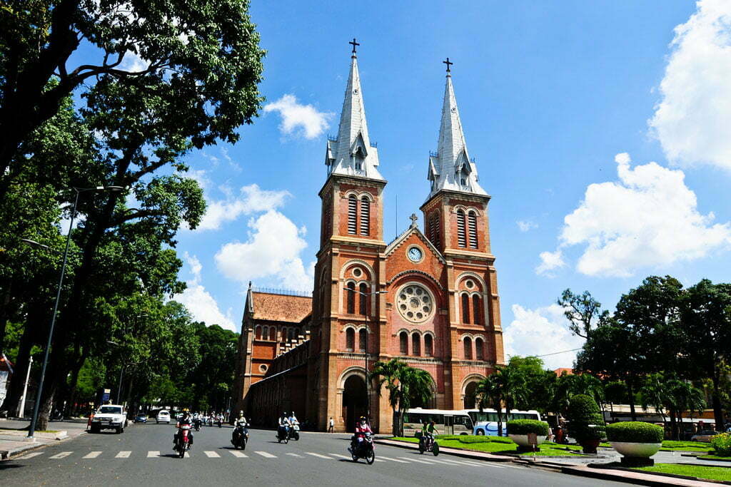 Saigon Notre Dame cathedral - Essential Vietnam tour