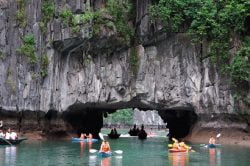Boating to Dark and Bright Cave (Cat Ba Island) - Vietnam Nature Tour with Hanoi Voyages