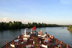 dinner on bassac river cruise