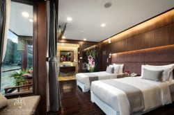 Enjoy Orchid Cruise on Lan Ha Bay Suite Cabin with Balcony