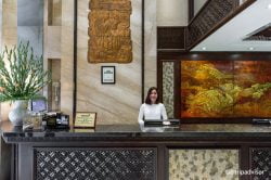 Front-desk at Golden Lotus Luxury Hotel