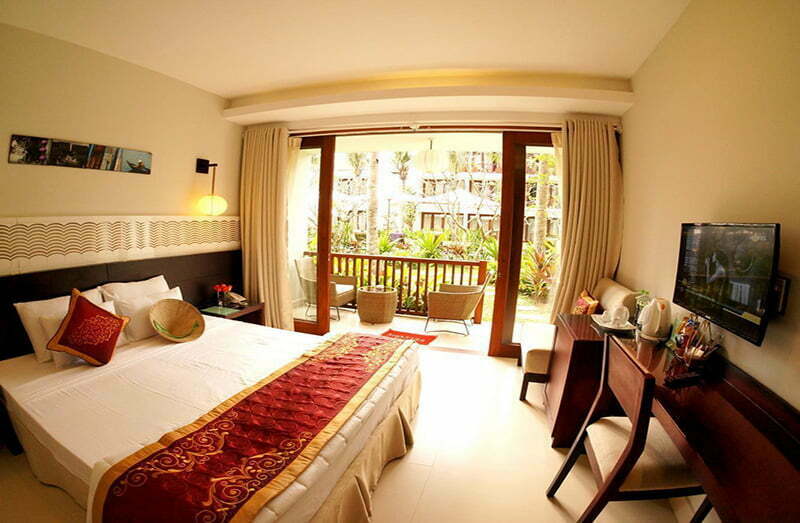 Vinh Hung Emerald Resort Deluxe View From the Bed