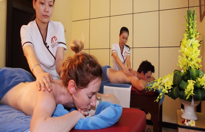 Hotel Saigon Morin SPA with clients getting massaged