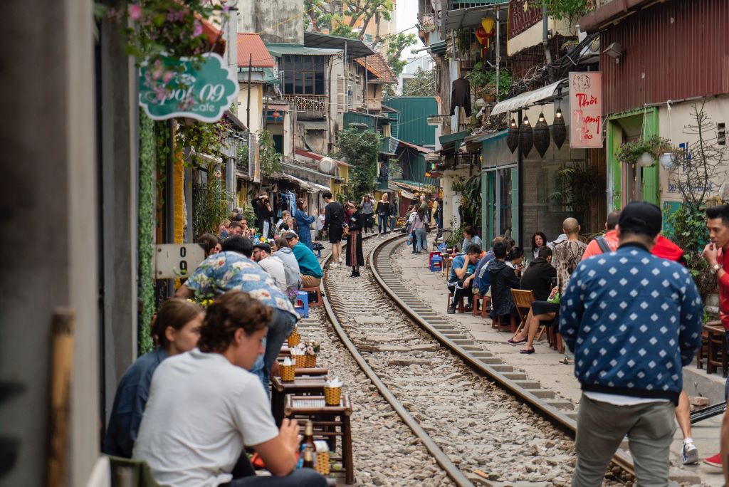 Tourists in Hanoi