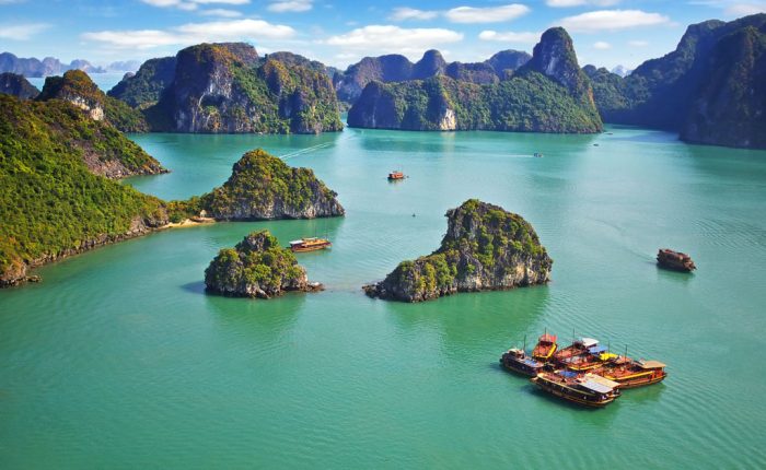 halong bay in spring