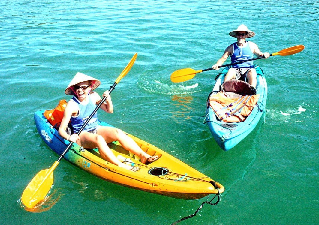 Go kayaking at Halong Bay - Essential Vietnam Tour