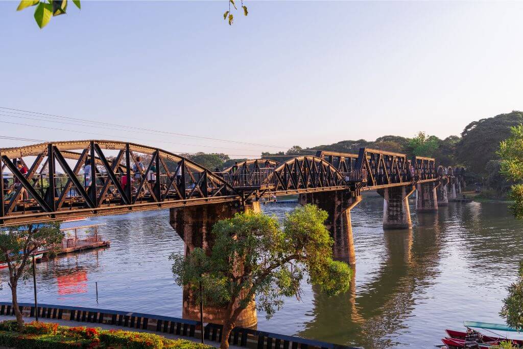 The famous historical site - Bridge on the River Kwai