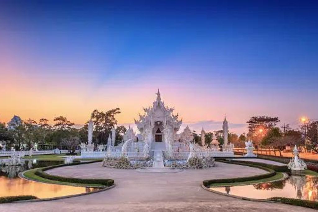 White temple in Chiang Rai