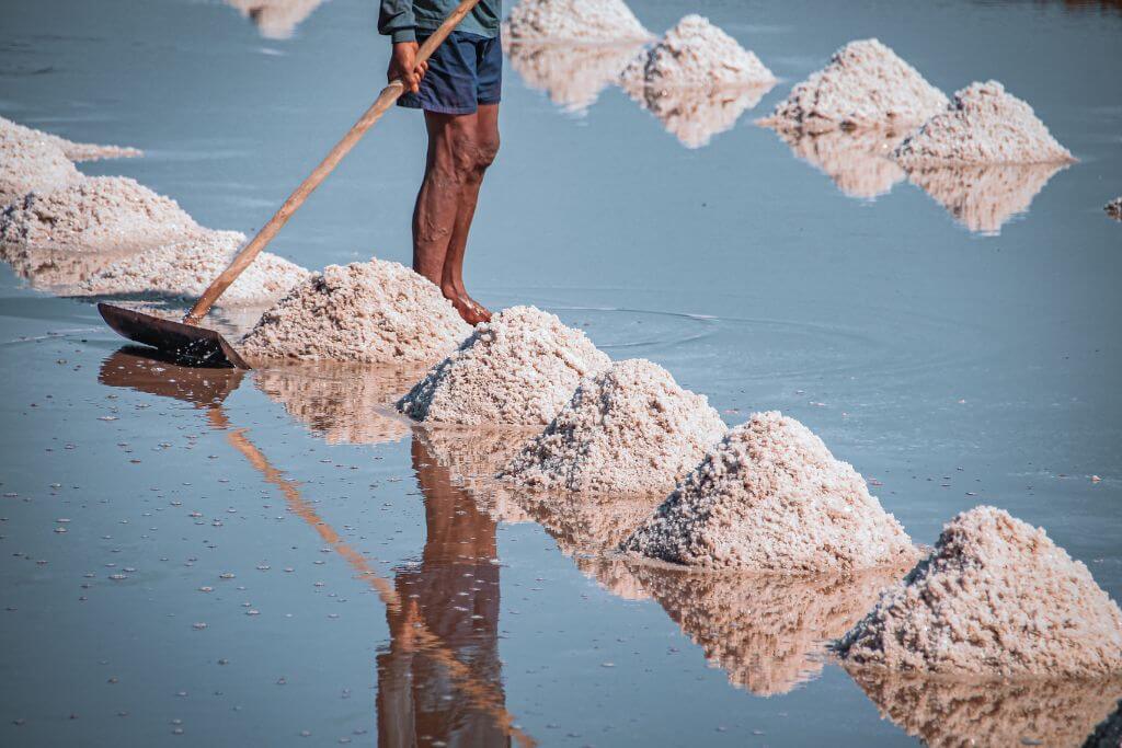 Salt field in Kampot
