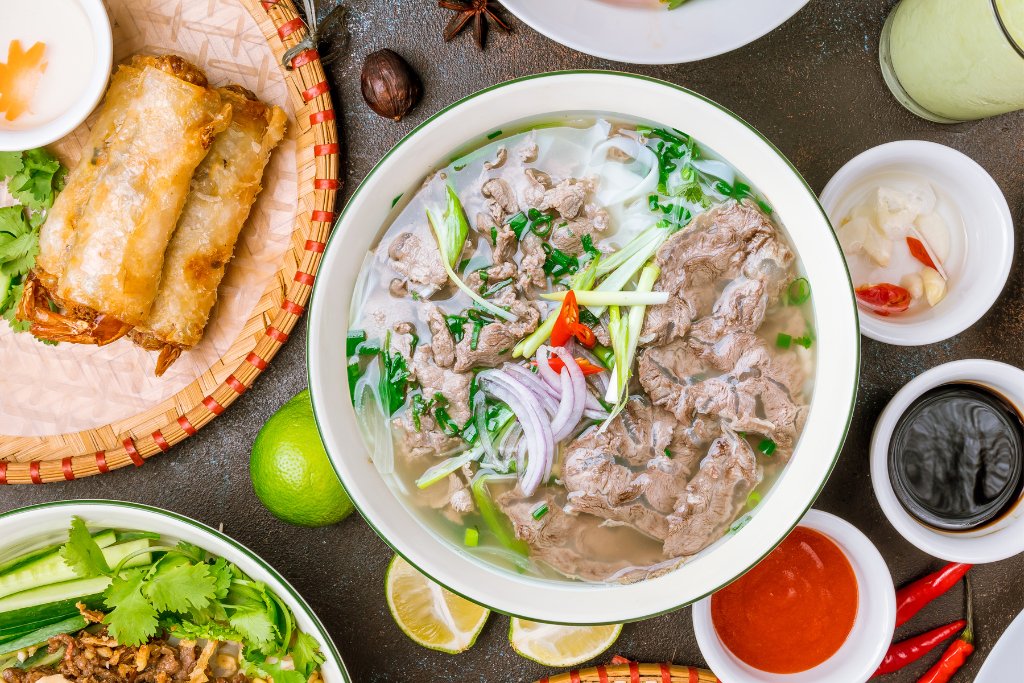 Pho bo, a traditional Vietnamese cuisine